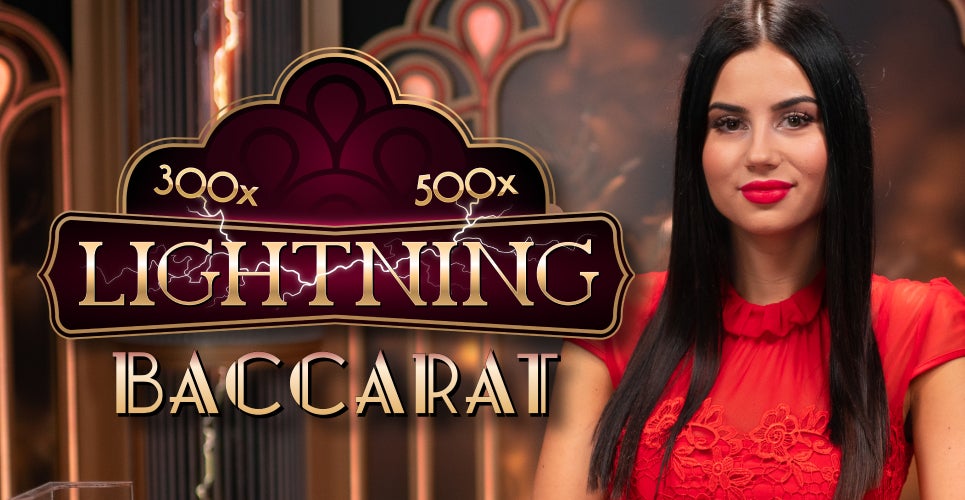 Enjoy Lightning Baccarat by Evolution – logo hosted on skycrown-com.com